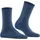 Falke Cotton Rib Socken 1 Paar Blau 39-42