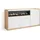 SKRAUT HOME Highboard 156 x 80 x 37 cm Weiß / Eiche Soft