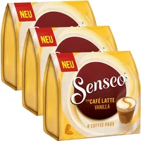 Senseo Kaffeepads Café Latte Vanilla, 24 Pads, 3Packungen