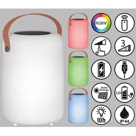 easy! by fhl FHL easy Orno LED Akku-Solar-Außenleuchte USB 0,5W RGB 850324