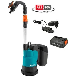 Gardena Akku-Regenfasspumpe 2000/2 18V P4A inkl. Akku 2.5Ah 14602-20