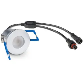 Longlife LED Einbaustrahler Mini 3W CCT 2700K-6500K IP65 - Farbe: silber - Anzahl: 4x