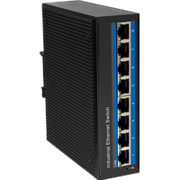Logilink NS201P Industrial Ethernet Switch 8-Port 10/100 Mbps Hutschienenmontage PoE