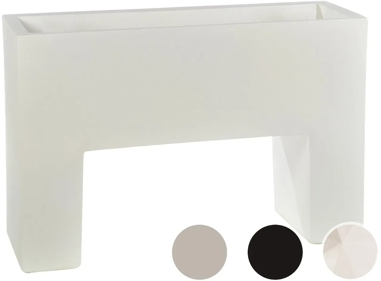 Vondom »MURO« Pflanzengefäß 8x24 cm / Ecru / Basic Matt