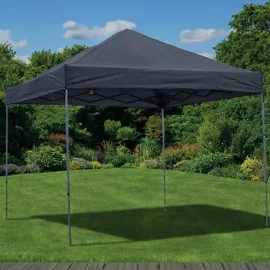 Westerholt Ultra-Kompakt Faltpavillon 3 x 3 m inkl. 2 Seitenteile Schwarz