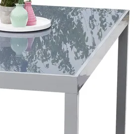 gardenson Gartenmöbel Set 5-tlg. Taviano Metall/Glas/Textil