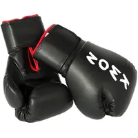 Kwon KWON® "STEKO TRAINING Profi" Speziell für Vollkontakt - 12 Unzen - Boxhandschuhe Leder PU Box-Handschuhe schwarz / rot Boxen Kickboxen Free Fight Muay Thai Thaiboxen MMA K-1 K1 - 12