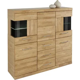 OTTO home Highboard Ribe 125 x 115 x 35 cm Braun