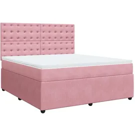 vidaXL Boxspringbett 180 x 200 cm Rosa