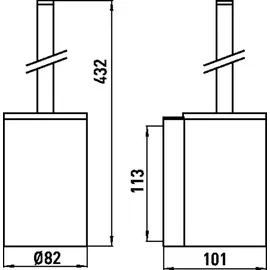 EMCO WC-Bürstengarnitur System 2 Chrom (351500100)