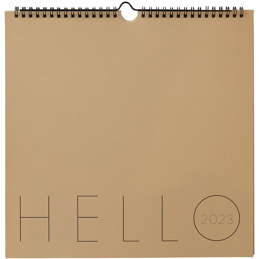 Design Letters - Wandkalender 2023, beige