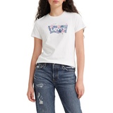 Levis Levi's Damen The Perfect Tee T-Shirt,Tropical Flower Bright White,L