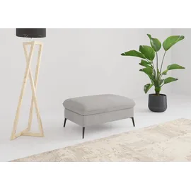 sit&more Polsterhocker SIT & MORE "Emely", silber, B:104cm H:47cm T:69cm, 90% Polyester, 10% Polyamid, Hocker, Polsterhocker, mit praktischen Stauraum