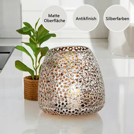 Windlicht Chico Metall Silber