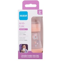 MAM Easy Start Anti-Colic 0m+ Nude Babyflasche für Neugeborene für Muttermilch und künstliche Milch 160 ml
