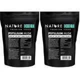 Nature Diet - Flohsamenschalen 1000 g | Natürliche Ballaststoffe | Low Carb | Vegan (Packung mit 2)