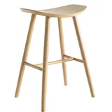 miliboo Design-Barhocker leichtes Holz 65 cm DEMORY