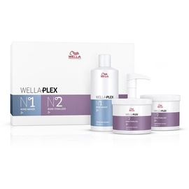 Wella Plex No.1 Bond Maker 500 ml + No.2 Bond Stabilizer 2 x 500 ml Salon Kit