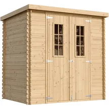 TIMBELA Gartenhaus M311C 2,04 x 1,42 m Beige