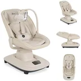 Cangaroo Babywippe Hera elektrisch, Musik, Moskitonetz, 360-Grad-Drehung, Timer beige