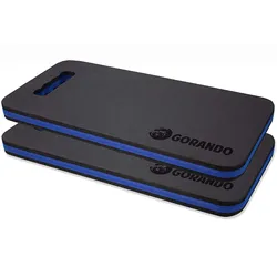 GORANDO® Premium Kniekissen für Garten Werkstatt 44x22cm blau 2 Stück