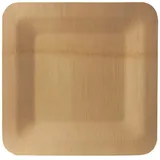 Papstar Bambus-Teller eckig 10 St. Beige