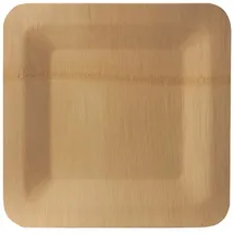 Papstar Bambus-Teller eckig 10 St. Beige