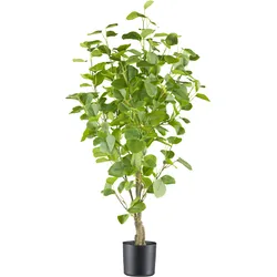 Kunstbaum CREATIV GREEN "Eukalyptus", grün, H:90cm, Kunststoff, Kunstpflanzen, mit sehr naturgetreu gestalteten Blättern