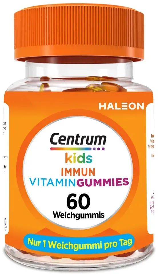 Centrum Gummies Immun Kids Gummies - Leckere Multivitamin Gummies für Kinder - Wichtige Vitamine und Mineralstoffe zur Unterstützung des Immunsystems