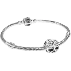 Pandora 51783 Damen-Armband Silber 925 mit Charm Familienwurzeln, 21 cm