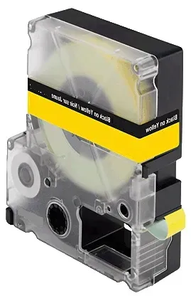 Kompatible Schriftbandkassette für Epson LC4YBP9 12mm x 8m Gelb Labelworks LW300 LW300L LW400 LW400VP LW600VP LW700 LW900P LW1000P von ABC