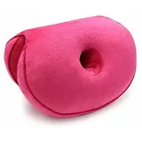 Surwin Donut Kissen Sitzkissen Orthopädisch, Sitzkissen Rund, Sitzkissen Bürostuhl, Kissen für das Gesäß, Bequemer Sitzring Steißbein Entlastung für Rücken, Hüfte (45 cm,Rosa2)