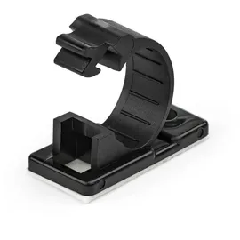 Startech StarTech.com 100 Selbstklebende Kabelklemmen Mittel - PC Kabelmanagement/Kabelhalterung - Kabel Organisator - Netzwerk/USB/Ethernet Kabelclips - Nylonklemme UL/94V-2 Brandklasse - Schwarz