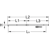 KS Tools 3/4"ALUTORQUEprecision-Drehmomentschlüssel, 520-1000Nm, r