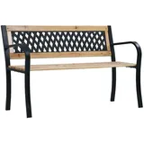 furnicato Gartenbank 120 cm Braun
