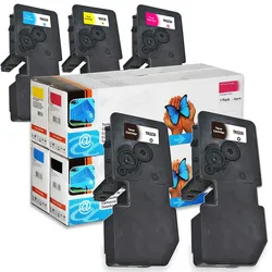 Kompatibel Kyocera TK-5230 BK, TK-5230 C, TK-5230 M, TK-5230 Y Sparset 5 Toner (2x Schwarz + je 1x alle Farben) von D&C