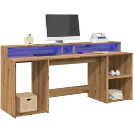 vidaXL Schreibtisch Artisan-Eiche braun