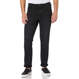 WRANGLER Herren Texas Slim Jeans, black crow, 33W / 32L