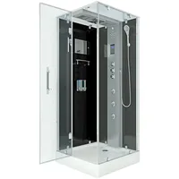 AcquaVapore Dampfdusche Duschtempel Sauna Dusche Duschkabine D38-03L3 80x80 cm