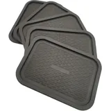 ABBAware 5er Set Deckel im Rattan-Design für Aufbewahrungskorb 9L, Anthrazit, der Umwelt zuliebe aus recyclebarem PP