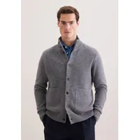 Seidensticker SEIDENSTICKER, Strickjacke Smart Knit grau XL