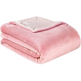 s.Oliver Doublesoft Kuscheldecke 150x200 - super kuschelig & warm, Polyesterflausch Decke rosa