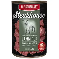 Fleischeslust-Tiernahrung Steakhouse Lamm Pur 410 g