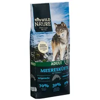 Dehner Wild Nature Hundefutter Meeresküste, Trockenfutter getreidefrei, Kroketten, für Hunde, Makrele, 12 kg