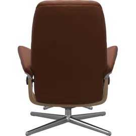 Stressless Stressless® Relaxsessel »Consul«, mit Cross Base, Größe S, M & L, Holzakzent Eiche braun