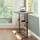 HJH Office Workstation II 80x50 cm Mobiler Computertisch mit Rollen, Laptoptisch, Schwarz/Walnuss 830070