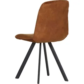 GUTMANN FACTORY Stuhl GUTMANN FACTORY, gold (gold, schwarz), 2 Stk., Veloursstoff uni, Polyester, Stühle, Stuhl