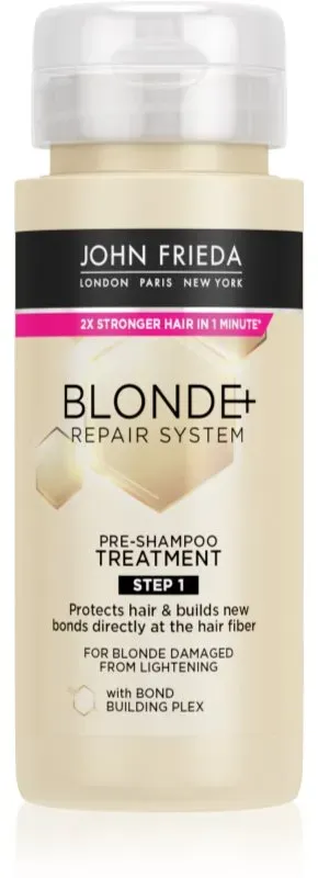 John Frieda Blonde+Repair Feuchtigkeitspflege zur Nutzuung vor der Haarwäsche für blonde Haare 100 ml