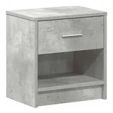 vidaXL Nachttisch mit Schublade Betongrau 39x28x41 cm