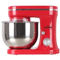 Schäfer Küchenmaschine, Knetmaschine, Edelstahl,  rot, 1200W, NEU, OVP